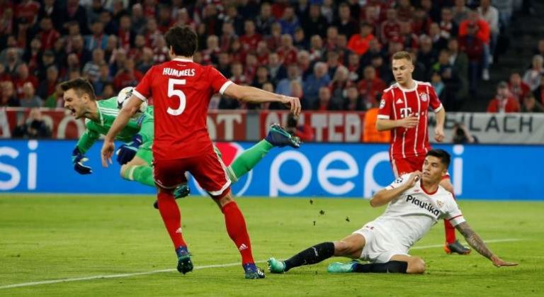 El Bayern no se inmuta con el Sevilla y pasa a semifinales de Champions