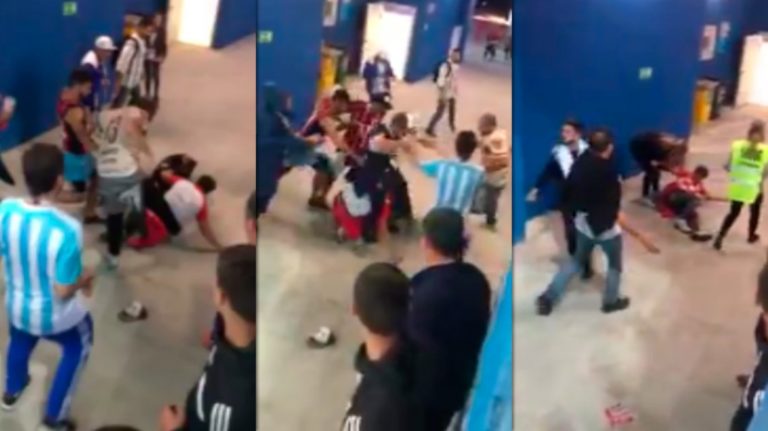 Brutal paliza de hinchas argentinos a croatas tras la derrota