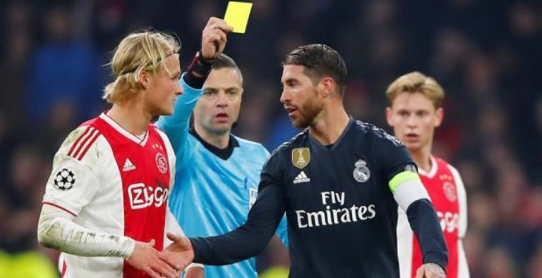 ¿UEFA sancionará a Ramos por forzar la quinta tarjeta amarilla?