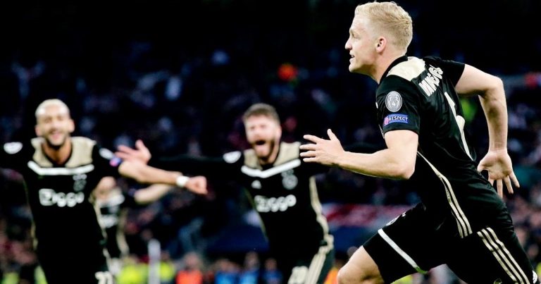 Ajax golpea a domicilio al Tottenham en el primer duelo de semifinales de la Champions League