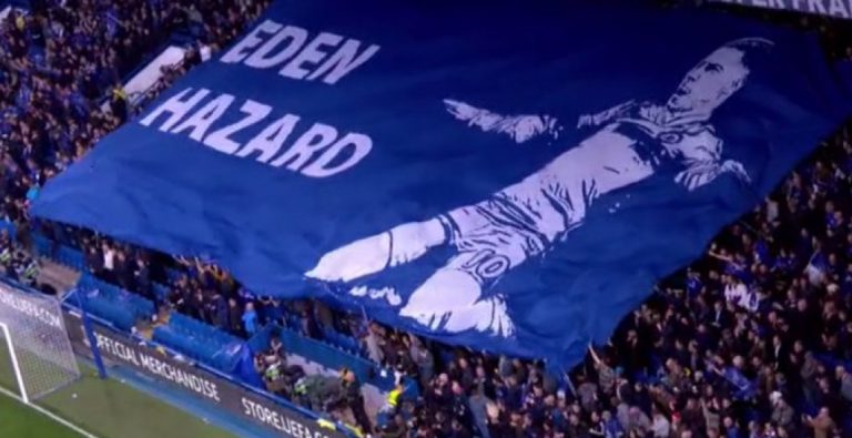 La afición del Chelsea ya se despide de Hazard