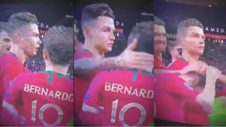 La comentada reacción de Cristiano cuando Bernardo Silva fue nombrado MVP de la Nations League