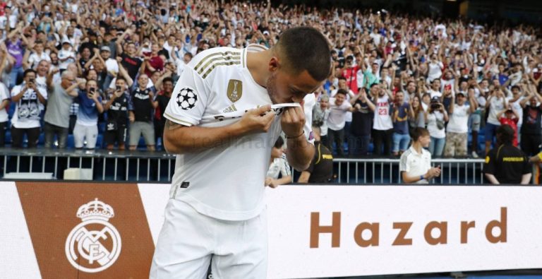 El gesto más vitoreado de Hazard en el Bernabéu