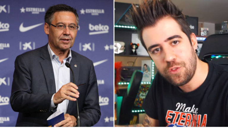 El youtuber Auronplay saca a la luz una denuncia del presidente Bartomeu por llamarle «Nobita» y amenazarle con la ‘Operación Neymar’