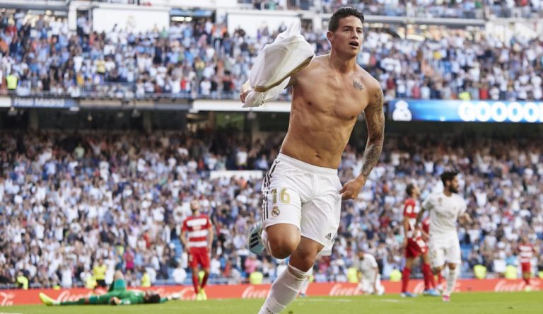 James volvió al gol con el Real Madrid tras más de dos años