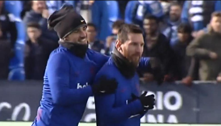 El buen rollo entre Messi y Griezmann, en imágenes
