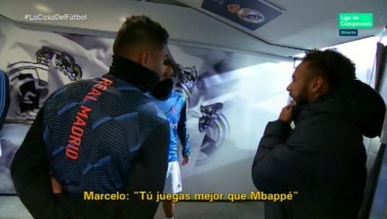 Marcelo a Neymar: “Tú juegas mejor que Mbappé”