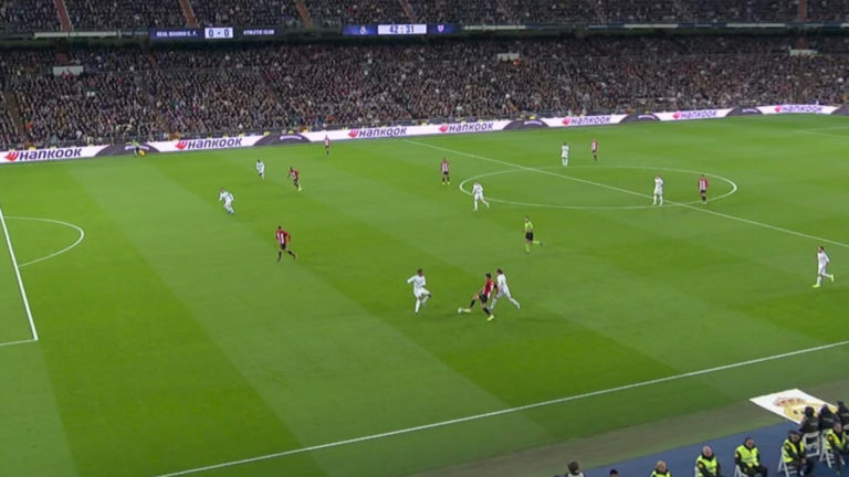Así fue el fuera de juego de Kodro anulado en el Real Madrid – Athletic