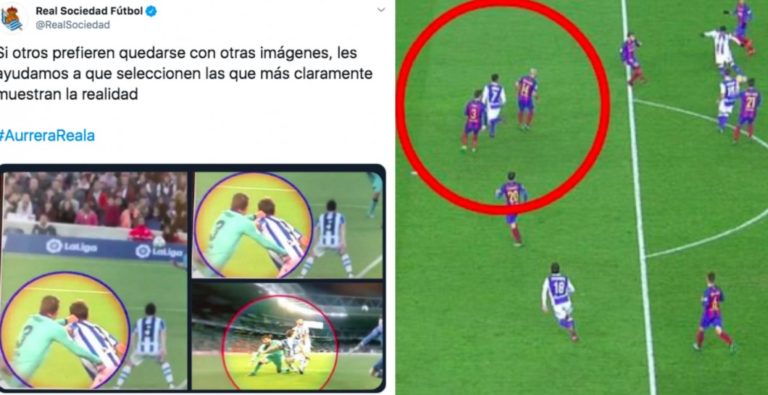 El brutal ‘zasca’ de la Real al Barça por el ‘penalti a Piqué’