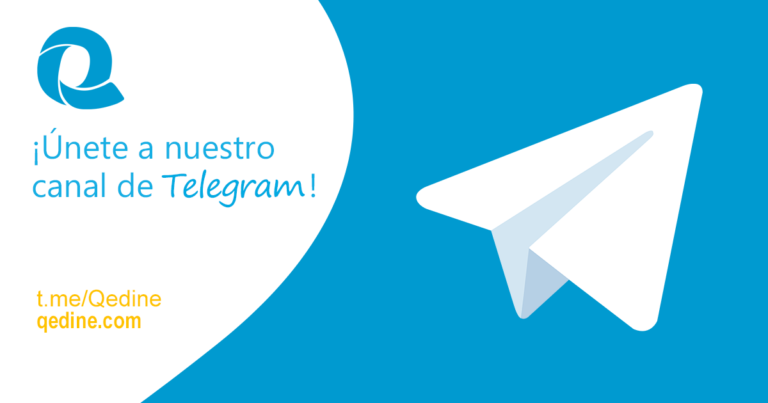 Suscríbete al canal de Telegram de Qedine y recibe las noticias al instante