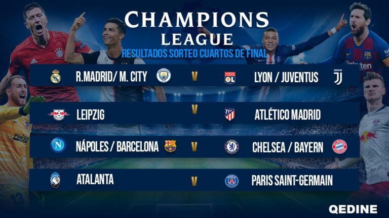 El cuadro de la fase final de la Champions, al completo