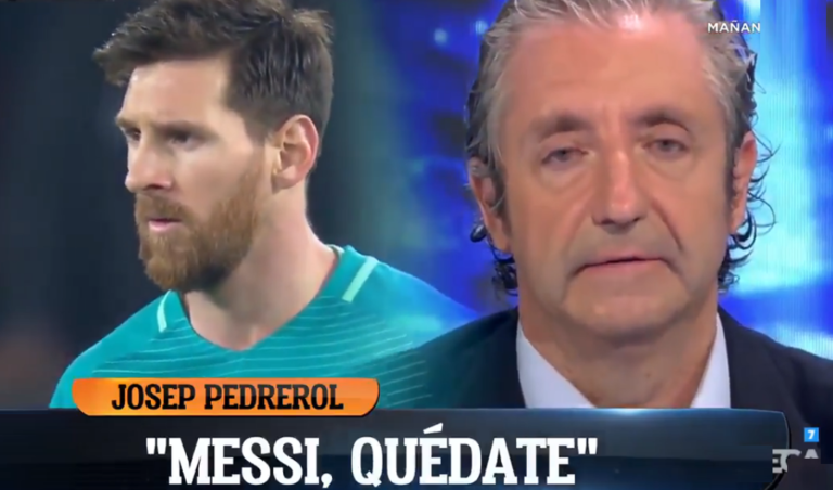 Periodista se conmueve y hace petición a Messi: “Quédate por la gente de Barcelona” [VIDEO]