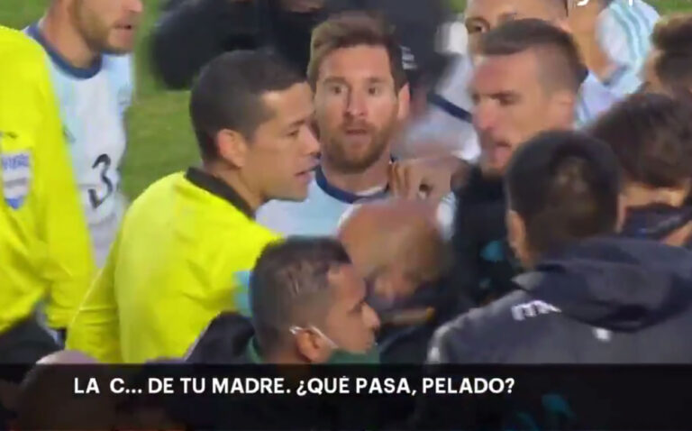 Messi protagonizó discusión tras triunfo de Argentina en Bolivia