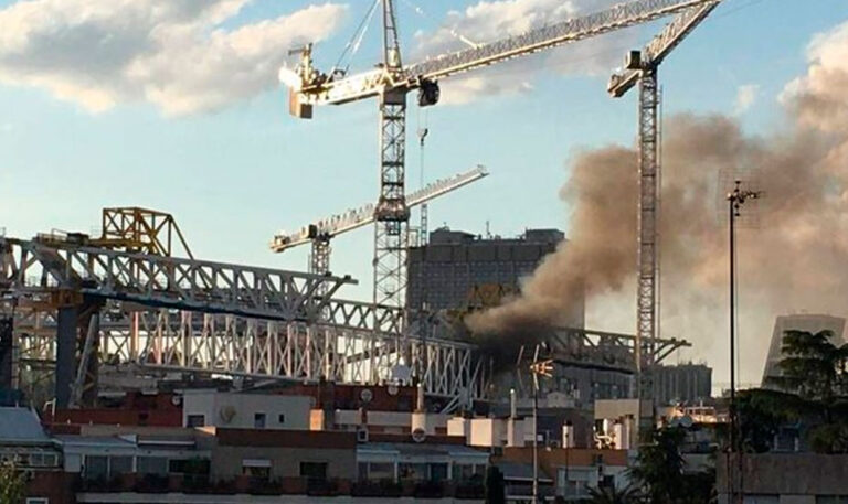 Real Madrid: se produce un incendio en el estadio Santiago Bernabéu
