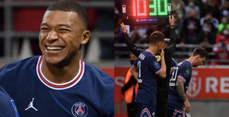 Mbappé se ‘despide’ del PSG con un doblete y eclipsa el debut de Messi