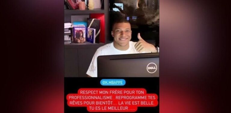 El mensaje que reposteó Mbappé tras su fichaje frustrado por el Madrid