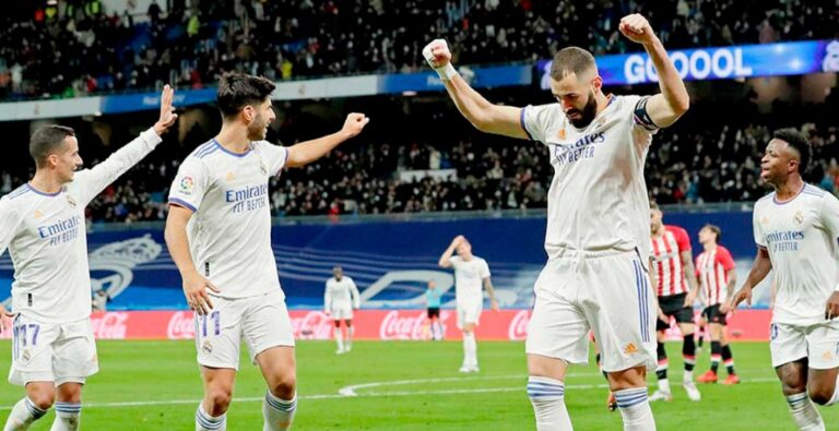 El Real Madrid vence al Athletic y los de Ancelotti se disparan con 7 puntos de ventaja en la clasificación