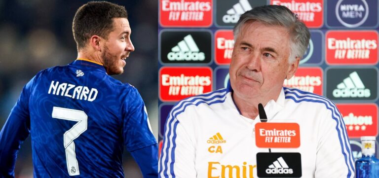 IMPOSIBLE SER MÁS DIRECTO: Ancelotti respondió si Hazard está en la planificación del Real Madrid para la próxima temporada