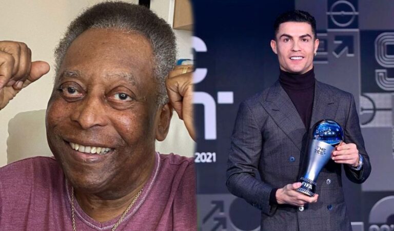 Pelé a Cristiano Ronaldo: “Espero algún día podamos vernos y abrazarte personalmente”