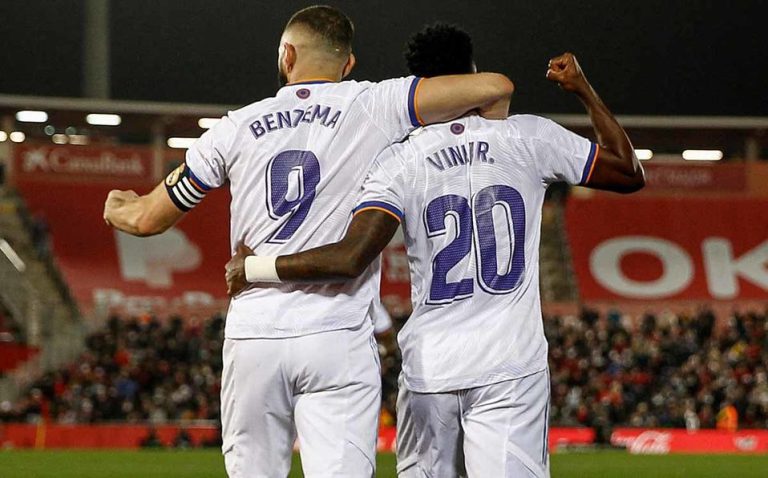 El Madrid goleó y saca 10 puntos en la cima de LaLiga, pero se lesionó Benzema