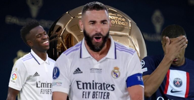Se filtra la clasificación del Balón de Oro: Benzema arrasaría con 521 puntos y Vinicius ganaría a Mbappé