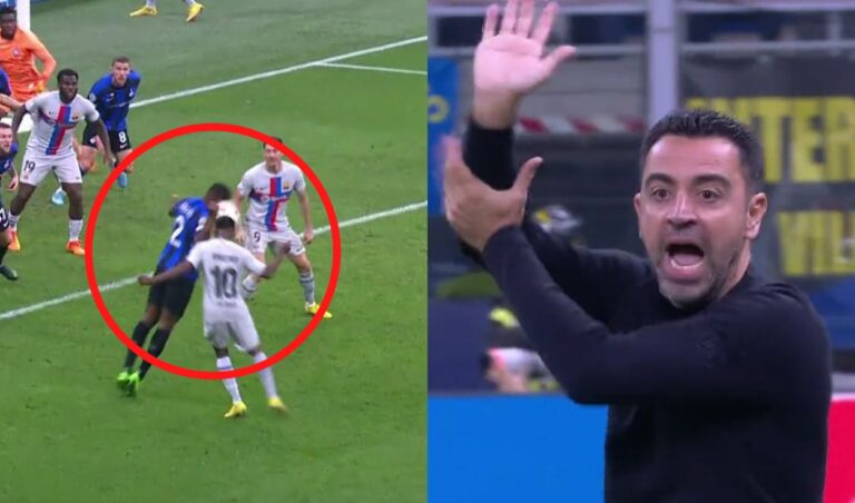 Xavi ‘explotó’ contra el árbitro tras derrota de FC Barcelona ante Inter: “Estoy cabre***”