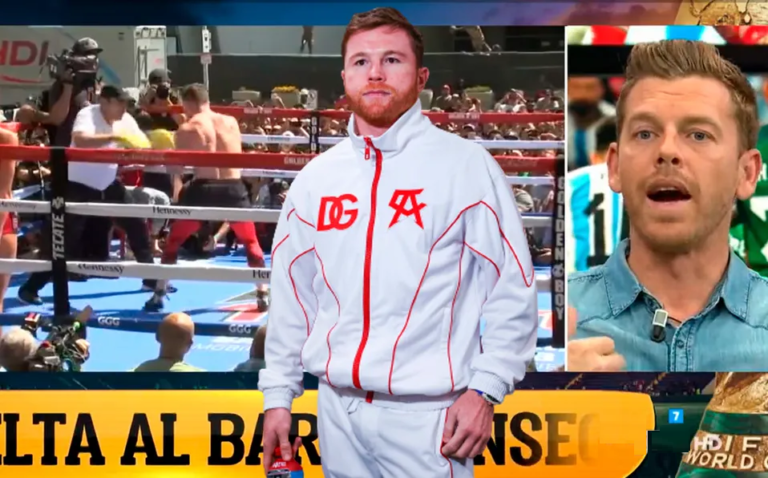 Periodista en España negó conocer a Canelo Álvarez y compañeros lo tundieron
