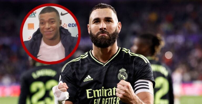 Nadie se lo esperaba: Mbappé felicitó públicamente a Benzema por volver a marcar