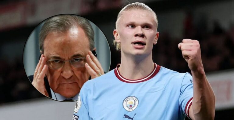 Florentino no le quita ojo al ‘caso Haaland’: “Si pide salir del City este verano…”
