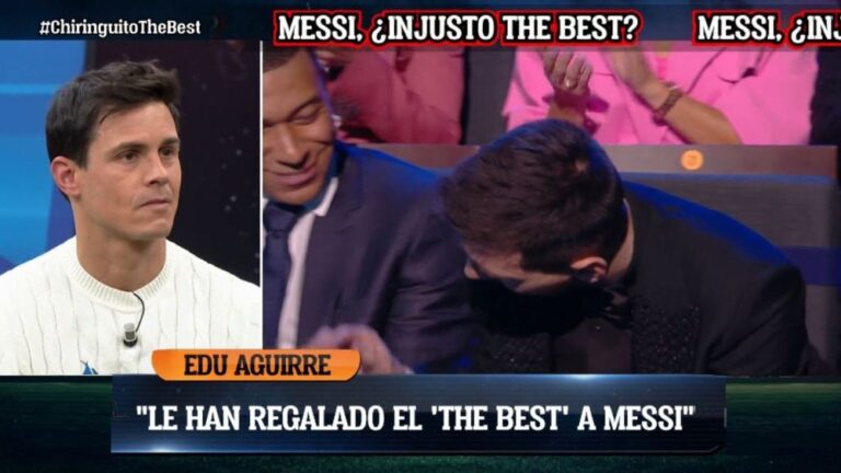 Edu Aguirre dice basta por el premio de Messi: «Se lo han regalado»