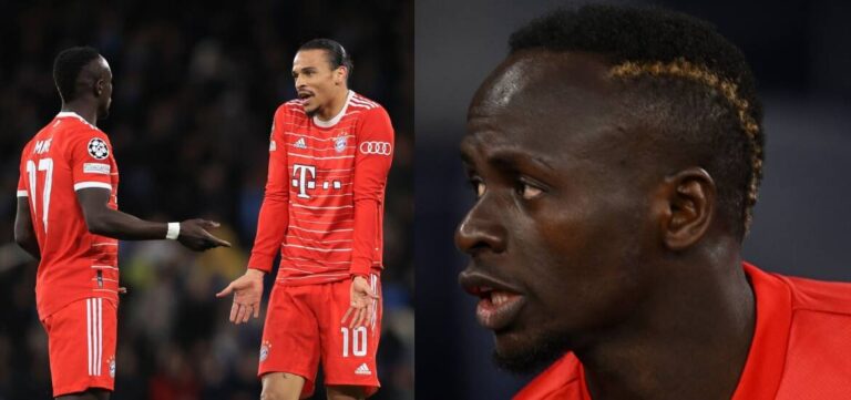 ESCÁNDALO EN ALEMANIA: Sadio Mané golpeó a Leroy Sané después de la goleada que el Bayern Munich recibió ante el City