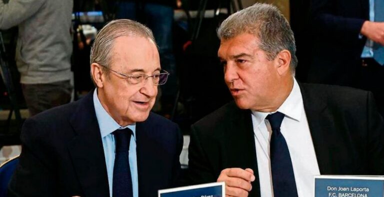 Florentino vuelve a hacerlo: le da otro plantón a Laporta en el Clásico de Copa del Rey