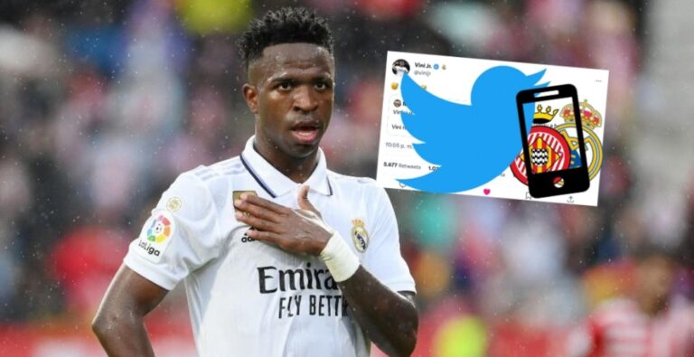 Vinicius estalla en redes tras la persecución en Girona: ‘rajada’ contra LaLiga