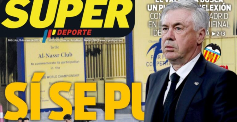 Ancelotti recibe un ataque bochornoso de Superdeporte: le culpan del posible descenso del Valencia