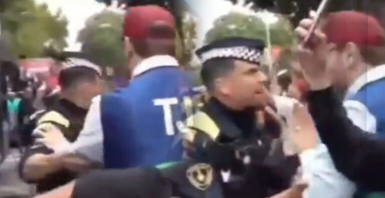El periodista culé que se enganchó con la Guardia Urbana por la calle: «A mí no me toques, ¿estás loco, tío?»