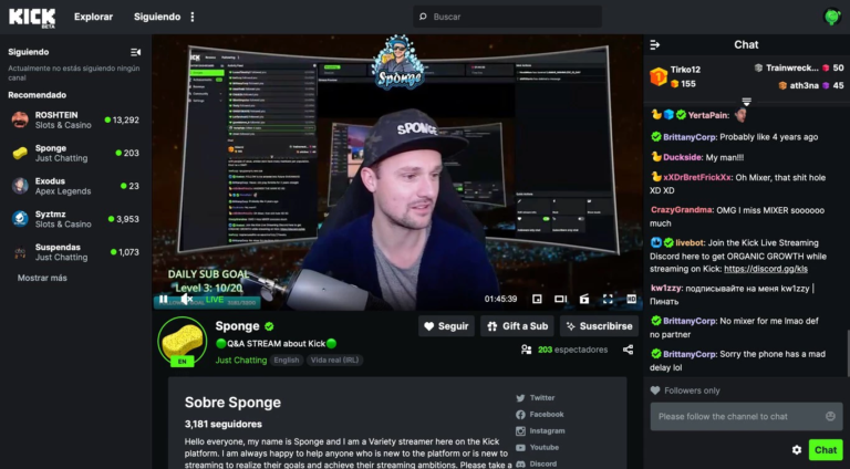Kick, la plataforma de streaming que quiere quitarle el primer puesto a Twitch