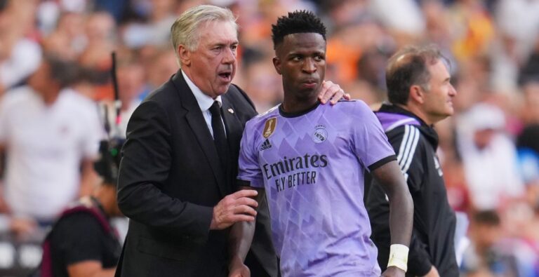 ‘Rajada’ histórica de Ancelotti contra Mestalla y la Liga por lo de Vinicius