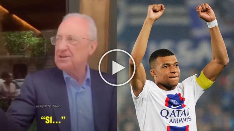 Florentino Pérez reconoce en público el fichaje de Mbappé por el Real Madrid: «Sí, pero…»