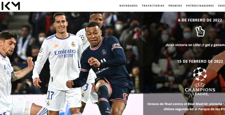 Menuda ‘pillada’: Mbappé tiene una foto del Real Madrid en su web oficial personal