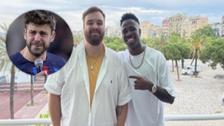 Vinícius se la lió a Piqué en la comida de Ibai: «Se p…»