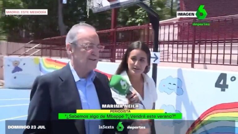 Florentino Pérez, cazado: «¿Mbappé este verano?»: su respuesta ya es viral en redes