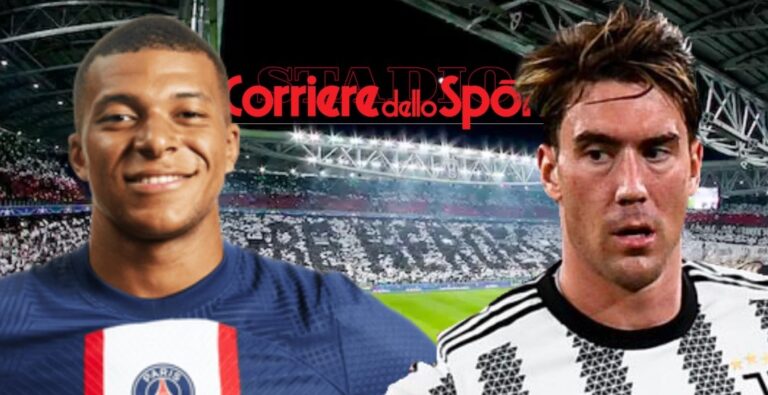 ‘Il Corriere’: Vlahovic, la llave maestra para desatascar el fichaje de Mbappé por el Madrid