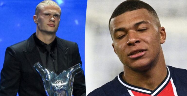 Mbappé ya tiene un gran problema si no ficha por el Madrid: Haaland se lo recordó tras ganar el MVP