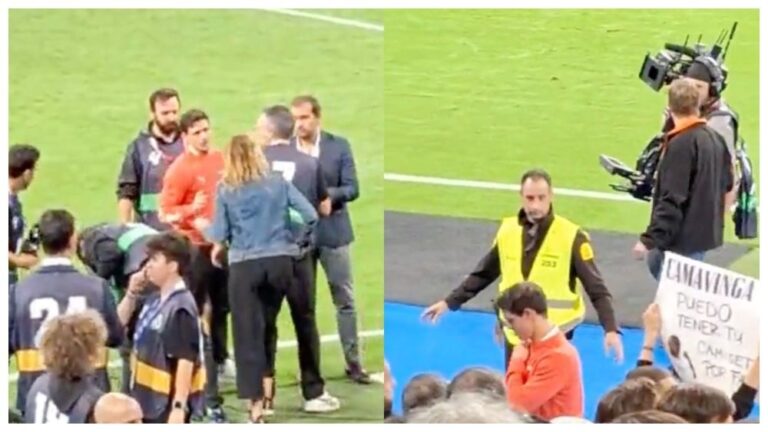 Edu Aguirre la monta en el Bernabéu: le llamaron la atención y se fue enfadado