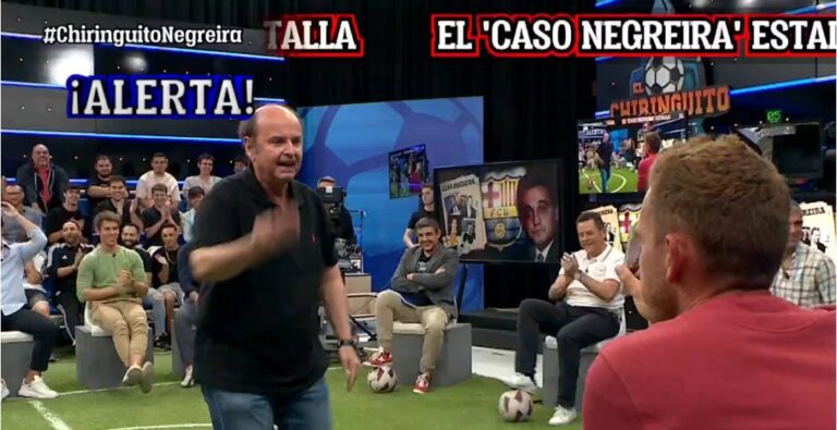 El enganchón más bestia de Juanma Rodríguez y Jota Jordi por Negreira: «El que c…»