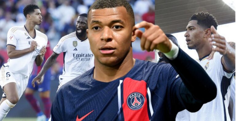 La reacción de Mbappé al doblete de Bellingham en el Clásico: «Es un c…»