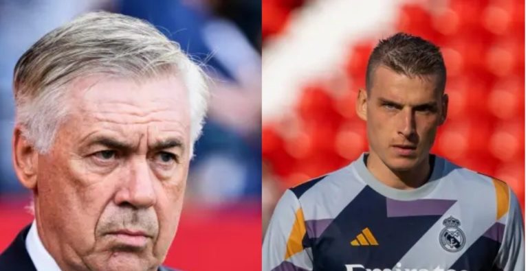 Ancelotti apartó a Lunin antes de subir al avión de vuelta a Madrid: todo a la cara