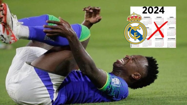 Malas noticias para el Real Madrid: Vinicius se lesiona y se conoce el tiempo de baja