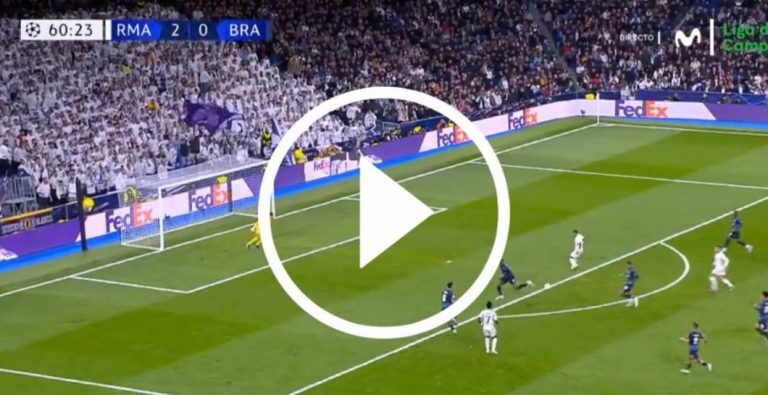 Rodrygo marcó un golazo al estilo Ronaldo Nazario: arrancada potente y definición de genio