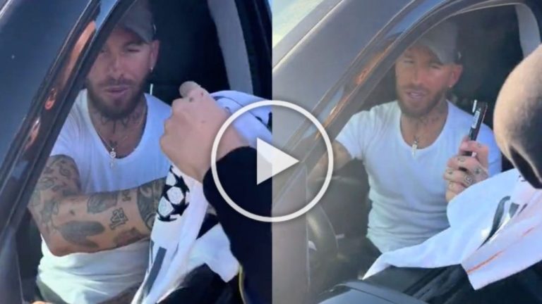 Sergio Ramos zanja la polémica tras no firmar una camiseta del Real Madrid: «Antes…»
